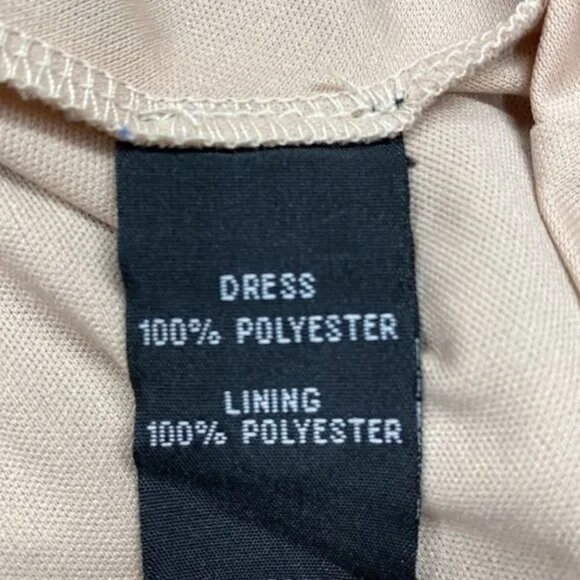 IZ BYER BLACK LACE OVERLAY CREAM POP FIT & FLARE OPEN BACK DRESS SIZE LARGE-EUC - Picture 7 of 7